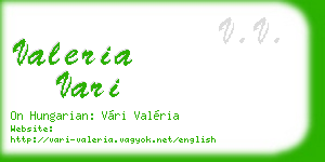 valeria vari business card
